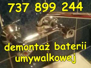 demontaż baterii umywalkowej