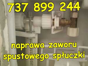 naprawa zaworu spustowego spłuczki