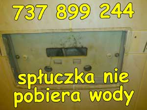 spłuczka nie pobiera wody