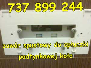 zawór spustowy do spłuczki podtynkowej koło