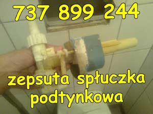 zepsuta spłuczka podtynkowa